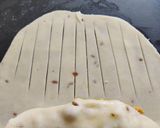 A picture of step 3 of Pinwheel samosa.