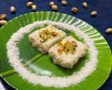 A picture of step 4 of COCONUT FUDGE Coconut burfi.