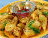 A picture of step 3 of Fried idli.