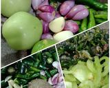 Foto langkah ke 2 dari resep Sambal Ijo teri pete.