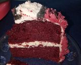 Foto langkah ke 6 dari resep Kue ulang tahun karakter spiderman  base red velvet cake.
