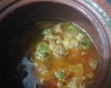 A picture of step 3 of Mutton Handi made in clay pot.