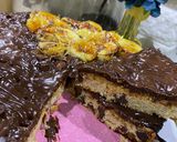 صورة لخطوة 5 من وصفة كيكة الكوكيز 🤤♥️