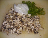 Foto del paso 2 de la receta: Rollitos de berenjena con pollo, espinaca y hongos