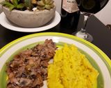 Foto del paso 4 de la receta: Lomo con salsa de champiñón al tinto y puré de batata especiado
