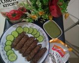 A picture of step 10 of Pan fry seekh kebab.