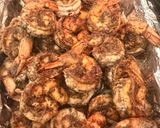 A picture of step 2 of Jerk Shrimp with Coconut Rice and Baked Veggies.