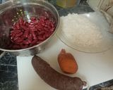 Foto del paso 1 de la receta: Alubias rojas con arroz, sobrasada y butifarra negra