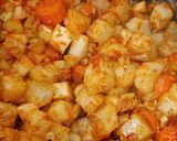 Tejszínes karalábé leves, rizsbetéttel recept fázis 2 fotója
