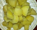 A picture of step 3 of Viazi karai na pilipili ya kukarangwa.