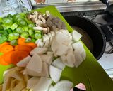 A picture of step 2 of Japanese Suiton Soup.