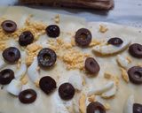 Foto del paso 5 de la receta: Sandwichs de miga con pan negro de jamón,  queso y algo más