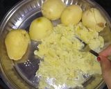 A picture of step 1 of Aloo chop.