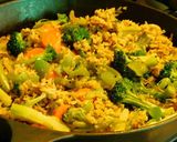 A picture of step 5 of Vegetable Pilaf.