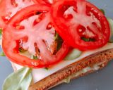 Hình bước làm 3 của món Bánh Mì Sandwich Kẹp Thịt Nguội Phô Mai 🥪