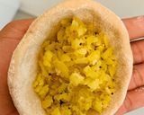 A picture of step 1 of Poha paneer kachori (leftover chapati dough).