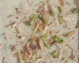A picture of step 4 of Kesar pista rabri.