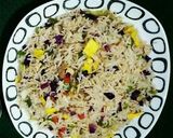 A picture of step 6 of Quick Chicken Fried Rice🍚🥢💜💛💚.