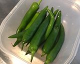 Une image de l'étape 2 de Piments verts au balsamique,olive et citron.