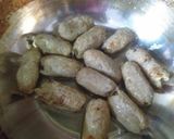 A picture of step 2 of Seekh kabab Biryani.