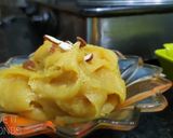 A picture of step 5 of Besan ka halwa.
