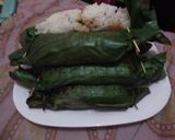 Foto langkah ke 6 dari resep Nasi Bakar isi ayam ala mami devi.a.
