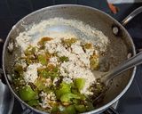 A picture of step 3 of Capcicum dry sabzi.