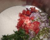 A picture of step 1 of Besan chilla.