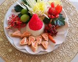 Foto langkah ke 8 dari resep 🍲 Nasi Gurih merah putih.