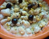 A picture of step 8 of Bhagaray hoye Dahi baray.