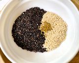 A picture of step 1 of Black Rice Idli.