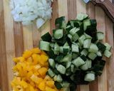 Foto do passo 2 de Refrescante salada de grão-de-bico