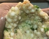 A picture of step 4 of Kairi coconut chutney stuffed Sabudana bomb.
