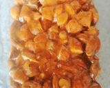 A picture of step 6 of Almond chikki.