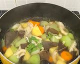 Hình bước làm 4 của món Canh soup củ quả chay