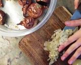 Foto del paso 1 de la receta: Fainá relleno de espinaca y cebollas asadas