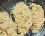 A picture of step 2 of Tricolour Semolina Burfi.