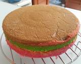 Rainbow cake langkah memasak 11 foto