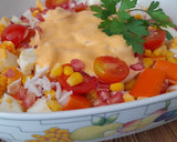 Foto del paso 4 de la receta: Ensaladilla de arroz con huevo y granada