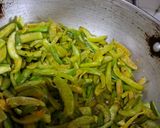 A picture of step 4 of Tindora masala.