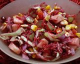 A picture of step 4 of Mix fruit and veg salad.