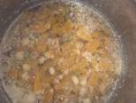 Soup bí đỏ hạt sen đậu hà lan thịt bằm bước làm 1 hình