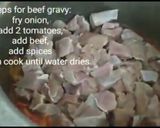 A picture of step 4 of Beef khausay.