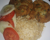 Foto del paso 13 de la receta: Tortitas de papa con atún acompañadas de arroz