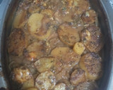 Foto del paso 7 de la receta: Papas al horno con centro de carne de cerdo ahogadas en cerveza
