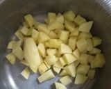 A picture of step 1 of Red potatoes #4weekschallenge.