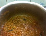 A picture of step 7 of Keema matar masala.