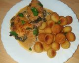 صورة لخطوة 8 من وصفة دجاج 🍗 مع صلصة السبانخ 🥬