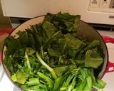 A picture of step 8 of Merguez Sausage and Cumin Lentils with Dandelion Greens.