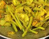 A picture of step 3 of Panch Mishali Torkari (Sabji) Bengali Style.